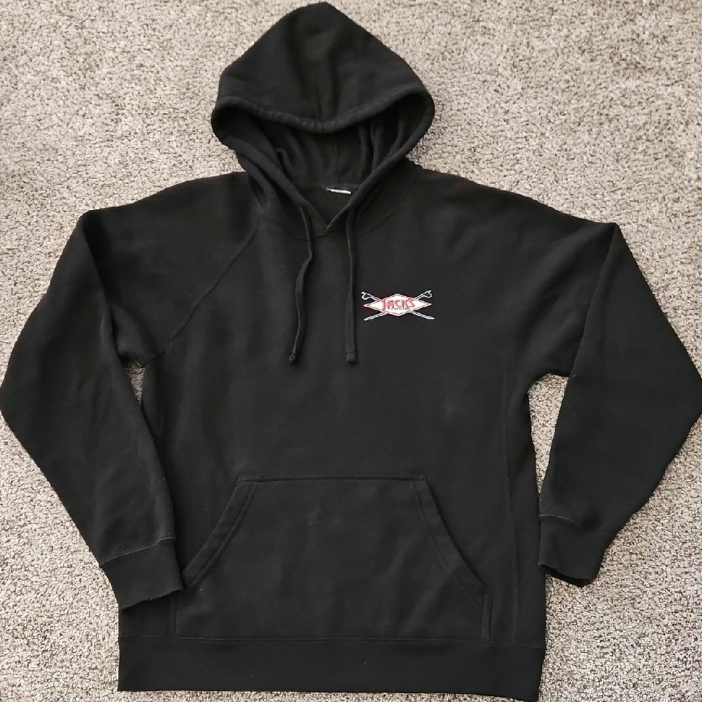Jack's Surfboards Black Hoodie with Logo
